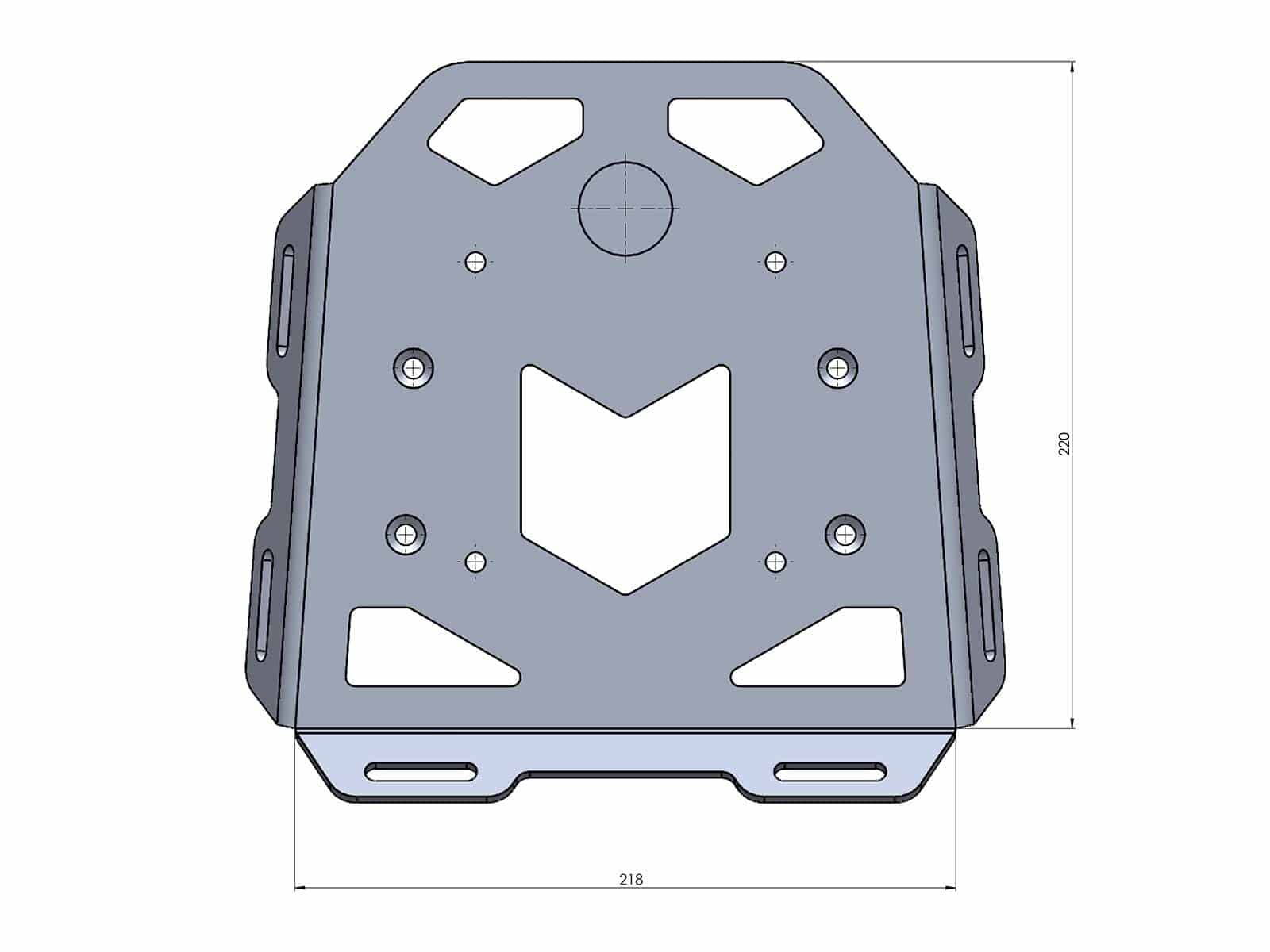 Sidecarrier Lock-it black for Yamaha Tracer 7 (2021-)