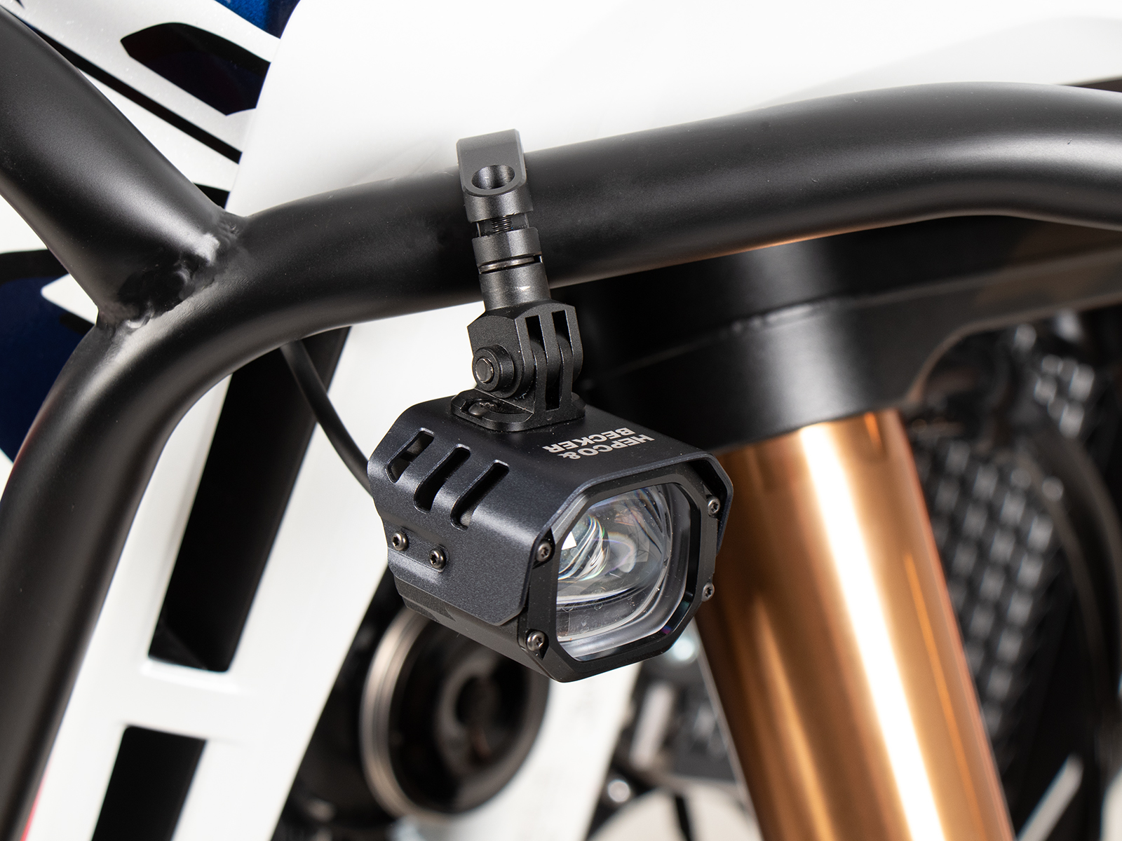 2X Motorrad LED Scheinwerfer Lenker Zusatzscheinwerfer
