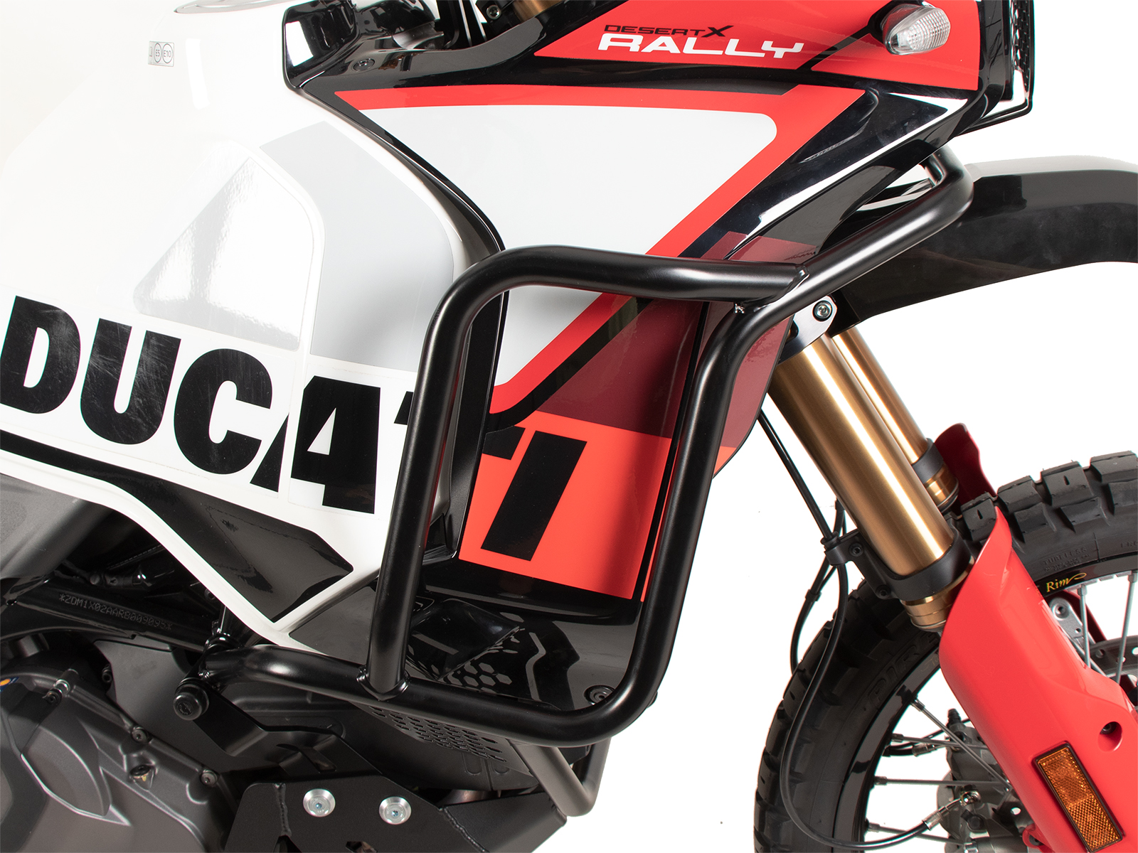 Tankschutzbügel schwarz für Ducati DesertX Rally (2024-)