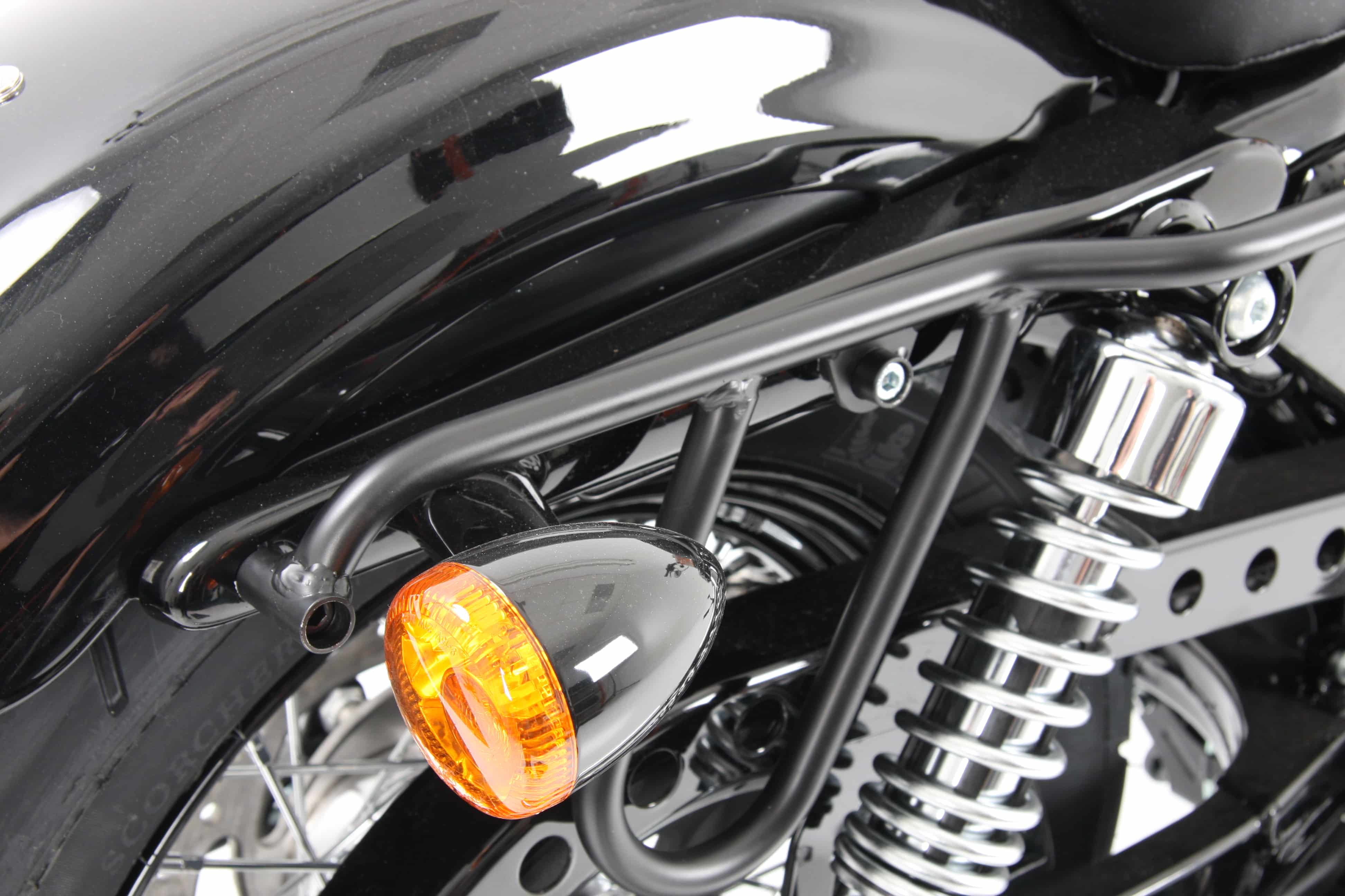 Ledertaschenhalter Cutout schwarz  Harley-Davidson Sportster 883