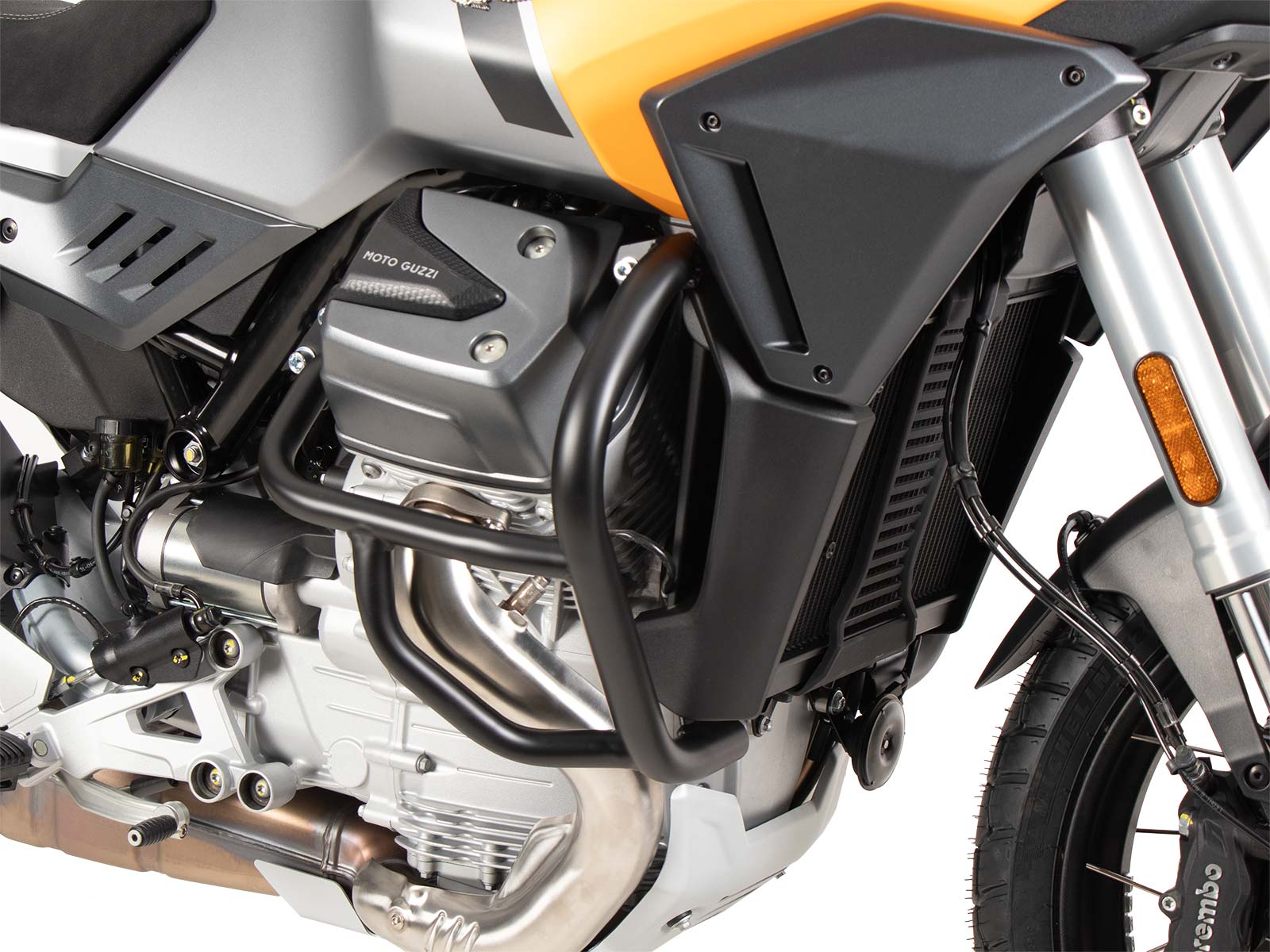 Engine protection bar black for Moto Guzzi Stelvio (2024-)