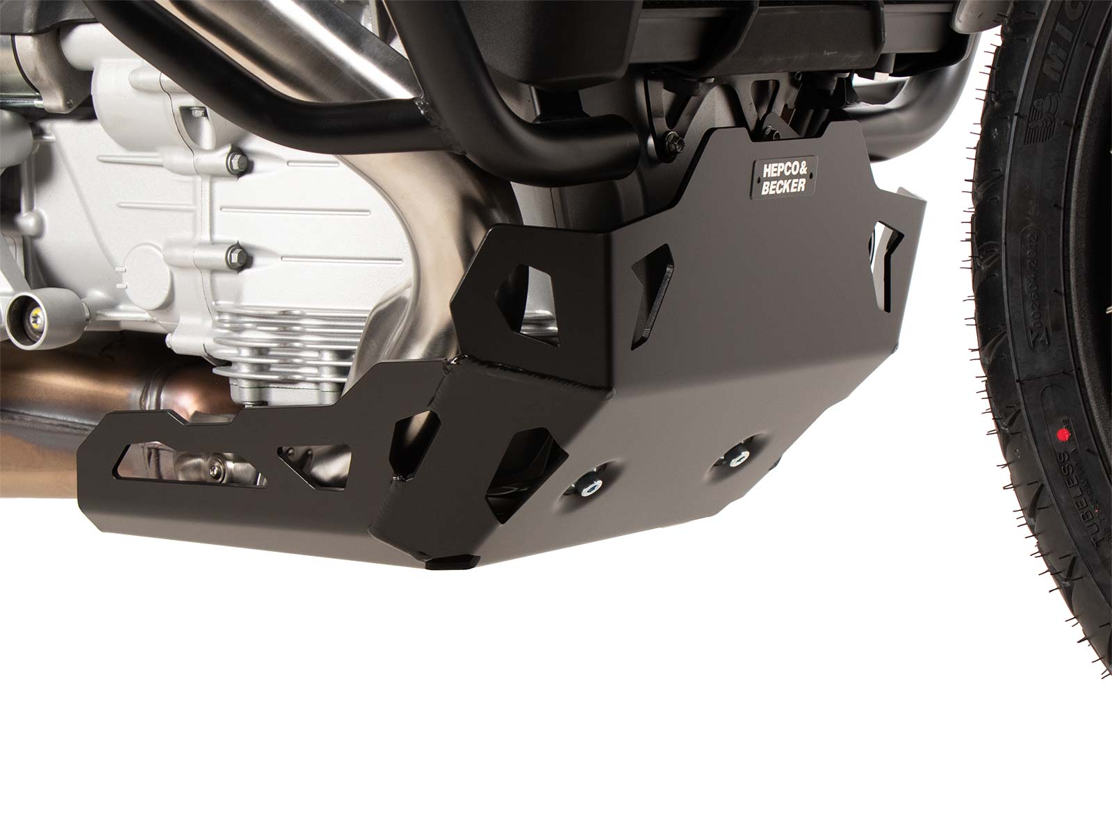 Engine protection plate black for Moto Guzzi Stelvio (2024-)